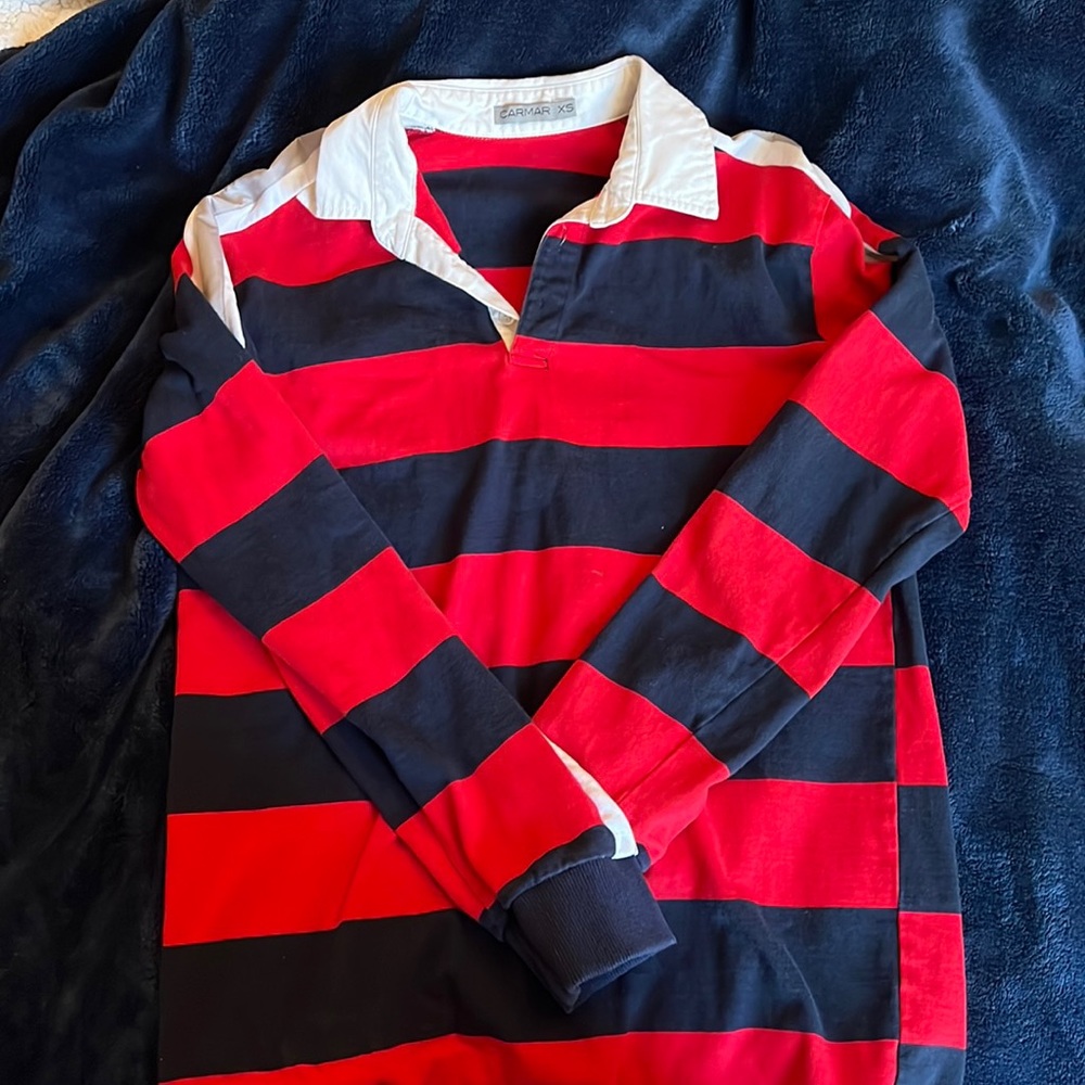 Striped polo shirt